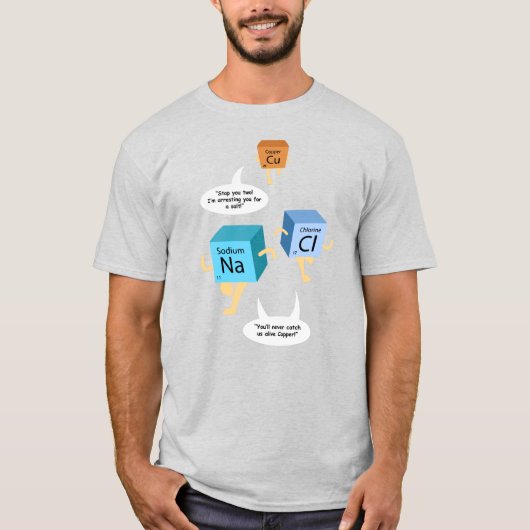 Funny Chemistry Periodic Table Science Teacher T-Shirt (Vorderseite)
