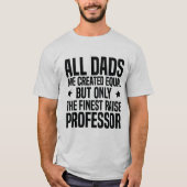 Funny Chemistry Professor Vater White T-Shirt (Vorderseite)