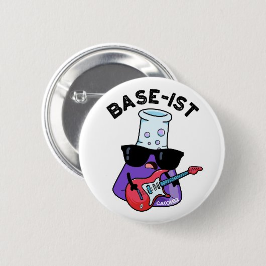 Funny Chemistry Pun Button (Vorne & Hinten)