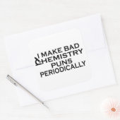 Funny Chemistry Quotes für Chemiker Quadratischer Aufkleber (Umschlag)