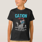 Funny Chemistry Scientist Cation Element Cat Lover T-Shirt (Vorderseite)