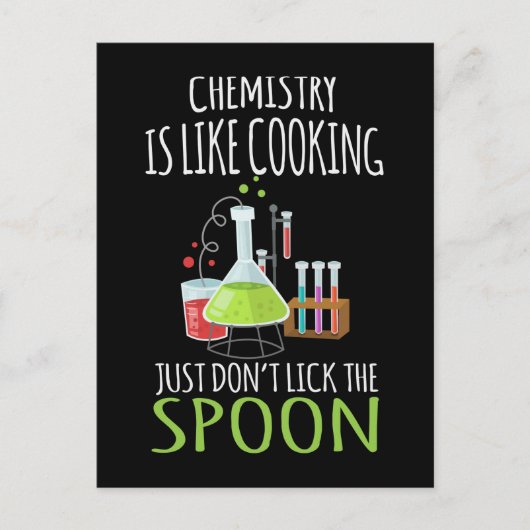 Funny Chemistry Scientist LaborJoke Postkarte (Vorderseite)