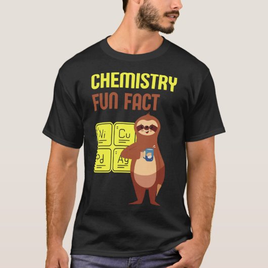 Funny Chemistry Sloth Art 75 T-Shirt (Vorderseite)