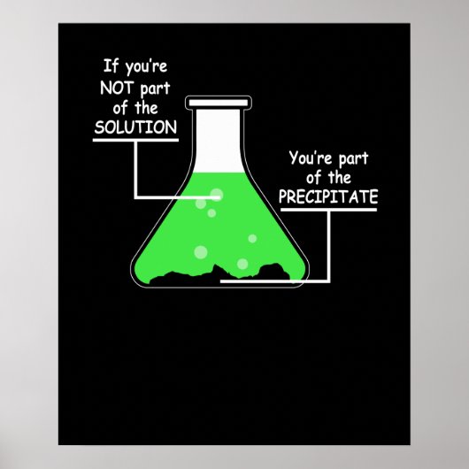 Funny Chemistry T-Shirt, wenn Sie nicht Teil der S Poster (Vorne)
