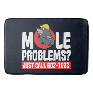 Funny Chemistry Teacher Mole Problem Badematte