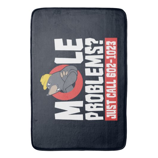 Funny Chemistry Teacher Mole Problem Badematte (Vorderseite Vertikal)