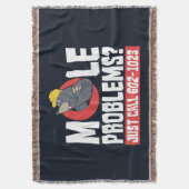 Funny Chemistry Teacher Mole Problem Decke (Vorderseite Vertikal)