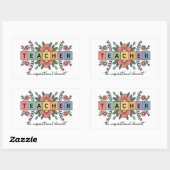 Funny Chemistry Teacher | Science Lover Rechteckiger Aufkleber (Blatt)