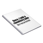 Funny Chemistry Teacher Zitat - keine Reaktion Notizblock (Rechte Seite)