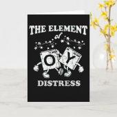 Funny Chemistry The Element of Distress Science Karte (Gelbe Blume)