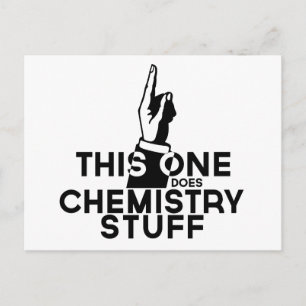 Funny Chemistry - Vintage Chemie Postkarte