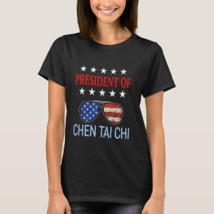 Funny Chen Tai Chi Healing US Flaggentherapeut Say T-Shirt