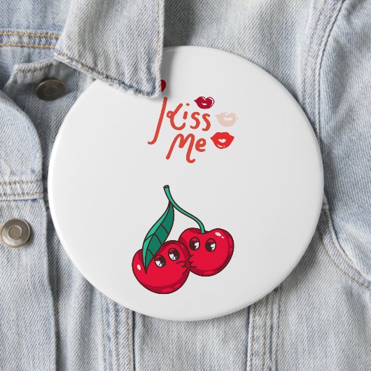 Funny Cherries in der Liebe Button (Beispiel)