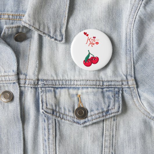 Funny Cherries in der Liebe Button (Beispiel)