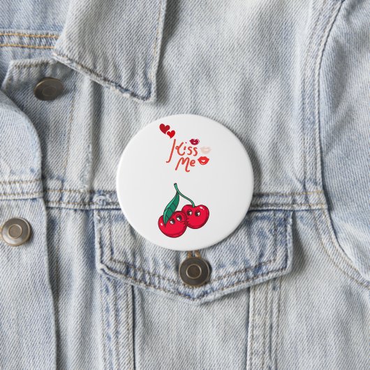 Funny Cherries in der Liebe Button (Beispiel)