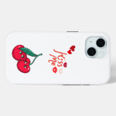 Funny Cherries in der Liebe. Case-Mate iPhone Hülle (Rückseite (Horizontal))
