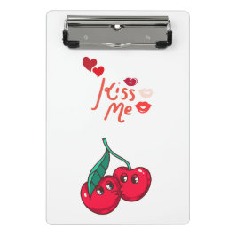 Funny Cherries in der Liebe. Mini Klemmbrett