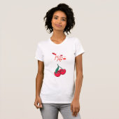 Funny Cherries in Liebe" Gelassen T-Shirt (Vorne ganz)