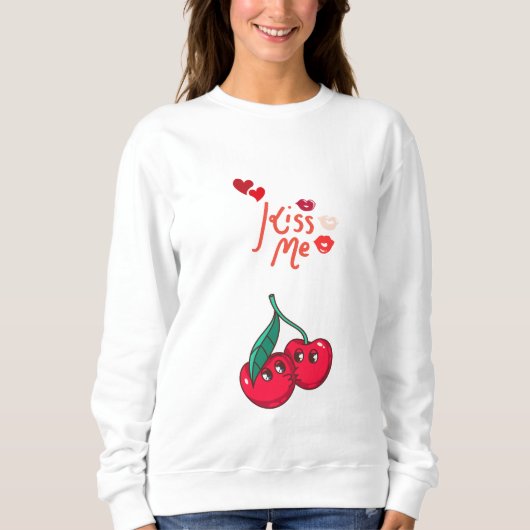 Funny Cherries in Liebe" Gelassen T - Shirt (Vorderseite)