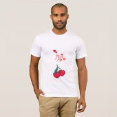 Funny Cherries in Liebe" Gelassen T-Shirt (Vorne ganz)