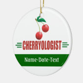 Funny Cherries Keramik Ornament (Links)