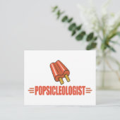 Funny Cherry Popsicle Lover Postkarte (Stehend Vorderseite)