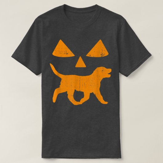 Funny Chesapeake Bay Retriever Halloween Pumpkin E T-Shirt (Design vorne)