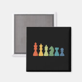 Funny Chess Eces Board Game Lover Player Themed Ch Magnet (Vorderseite/Rückseite)