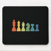 Funny Chess Eces Board Game Lover Player Themed Ch Mousepad (Vorne)