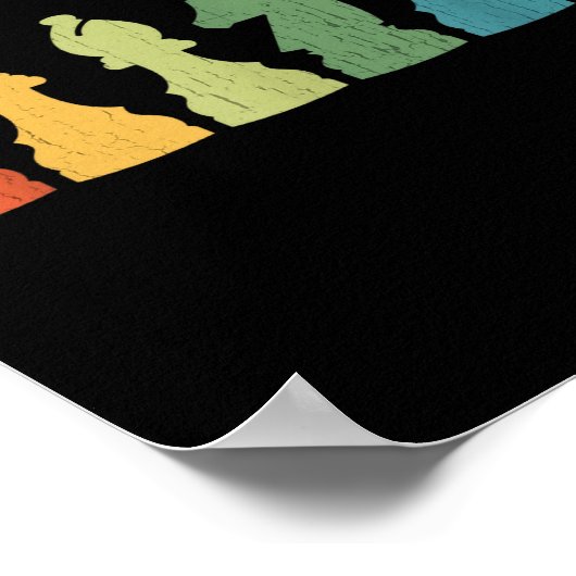 Funny Chess Eces Board Game Lover Player Themed Ch Poster (Ecke)