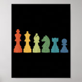 Funny Chess Eces Board Game Lover Player Themed Ch Poster (Vorne)