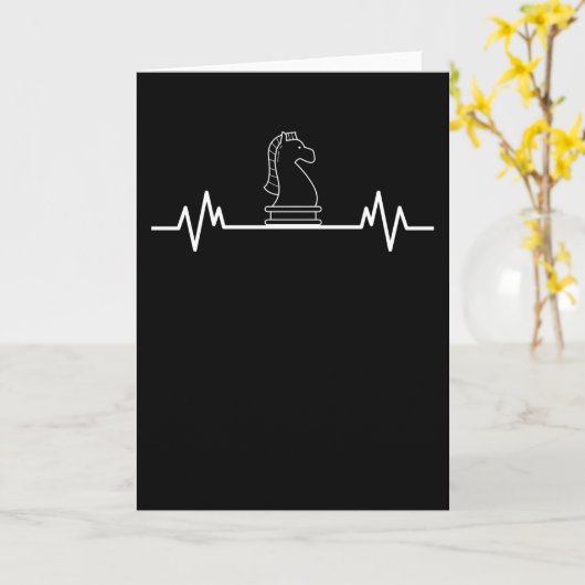 Funny Chess Piece Chess Player Fun Chess Game Gift Karte (Gelbe Blume)