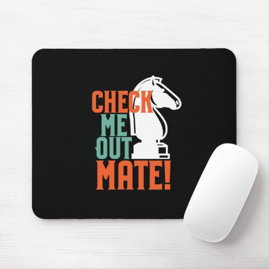 Funny Chess Player Karo Mo Auschecken Mousepad (Mit Mouse)