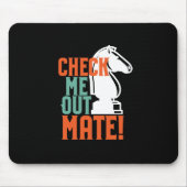 Funny Chess Player Karo Mo Auschecken Mousepad (Vorne)