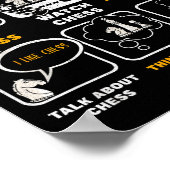 Funny Chess Player Things I Do In My Spare Time Poster (Ecke)