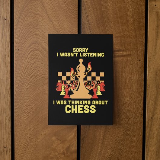 Funny Chess Quote Gift for Chess Players & Lovers Einladung