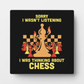 Funny Chess Quote Gift for Chess Players & Lovers Fotoplatte (Vorderseite)