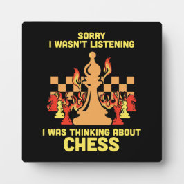 Funny Chess Quote Gift for Chess Players & Lovers Fotoplatte