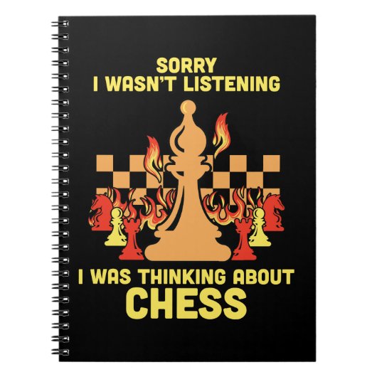 Funny Chess Quote Gift for Chess Players & Lovers Notizblock (Vorderseite)