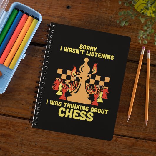 Funny Chess Quote Gift for Chess Players & Lovers Planer