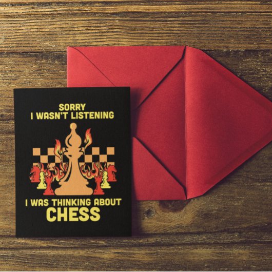 Funny Chess Quote Gift for Chess Players & Lovers Postkarte