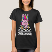 Funny Chessicorn Unicorn Chess Design T-Shirt (Vorderseite)