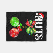 Funny Chest Nuts Chestnuts Matching Family Christm Fleecedecke (Vorderseite (Horizontal))