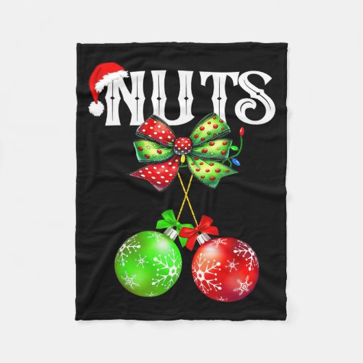 Funny Chest Nuts Chestnuts Matching Family Christm Fleecedecke (Vorderseite)