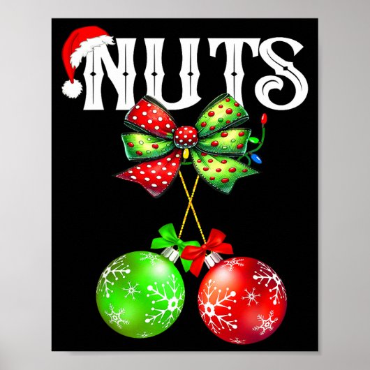 Funny Chest Nuts Chestnuts Matching Family Christm Poster (Vorne)