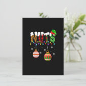 Funny Chest Nuts Paare Weihnachtskastanien Erwachs Einladung (Stehend Vorderseite)