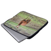 Funny Chestnut Stallion Horse Foto Laptopschutzhülle (Vorne Knopf)