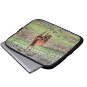 Funny Chestnut Stallion Horse Foto Laptopschutzhülle (Vorne Knopf)
