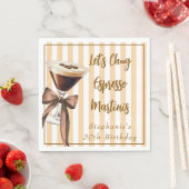 Funny Chic Let's Chug Espresso Martinis Geburtstag Serviette (Beispiel)