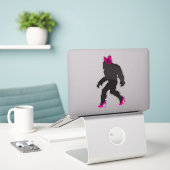 Funny Chic Sassy Sasquatch Aufkleber (Laptop auf Schreibtisch)